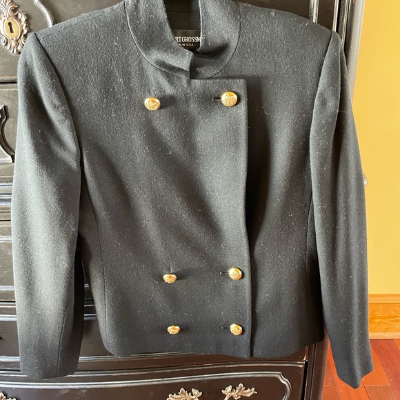 Herbert Grossman for Talbots double breasted wool blazer - Picture 2 of 8